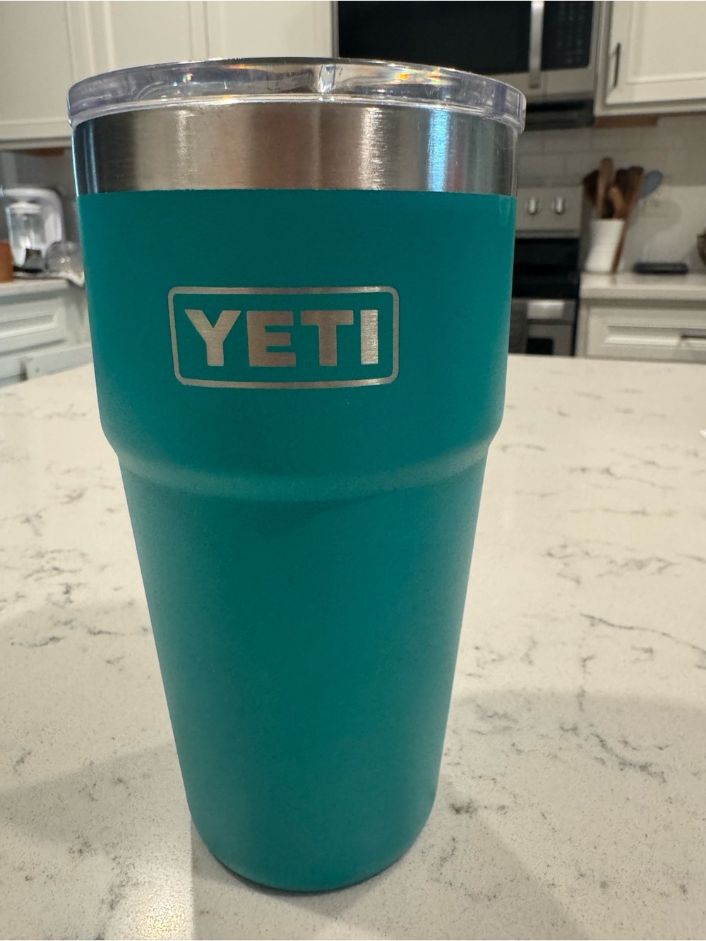 Yeti Rambler 16oz stackable Cup - Agave Teal Retired Color, Like New